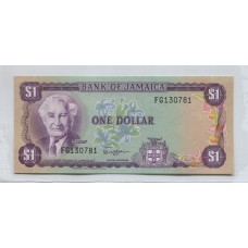 JAMAICA UN DOLAR BILLETE SIN CIRCULAR, UNC